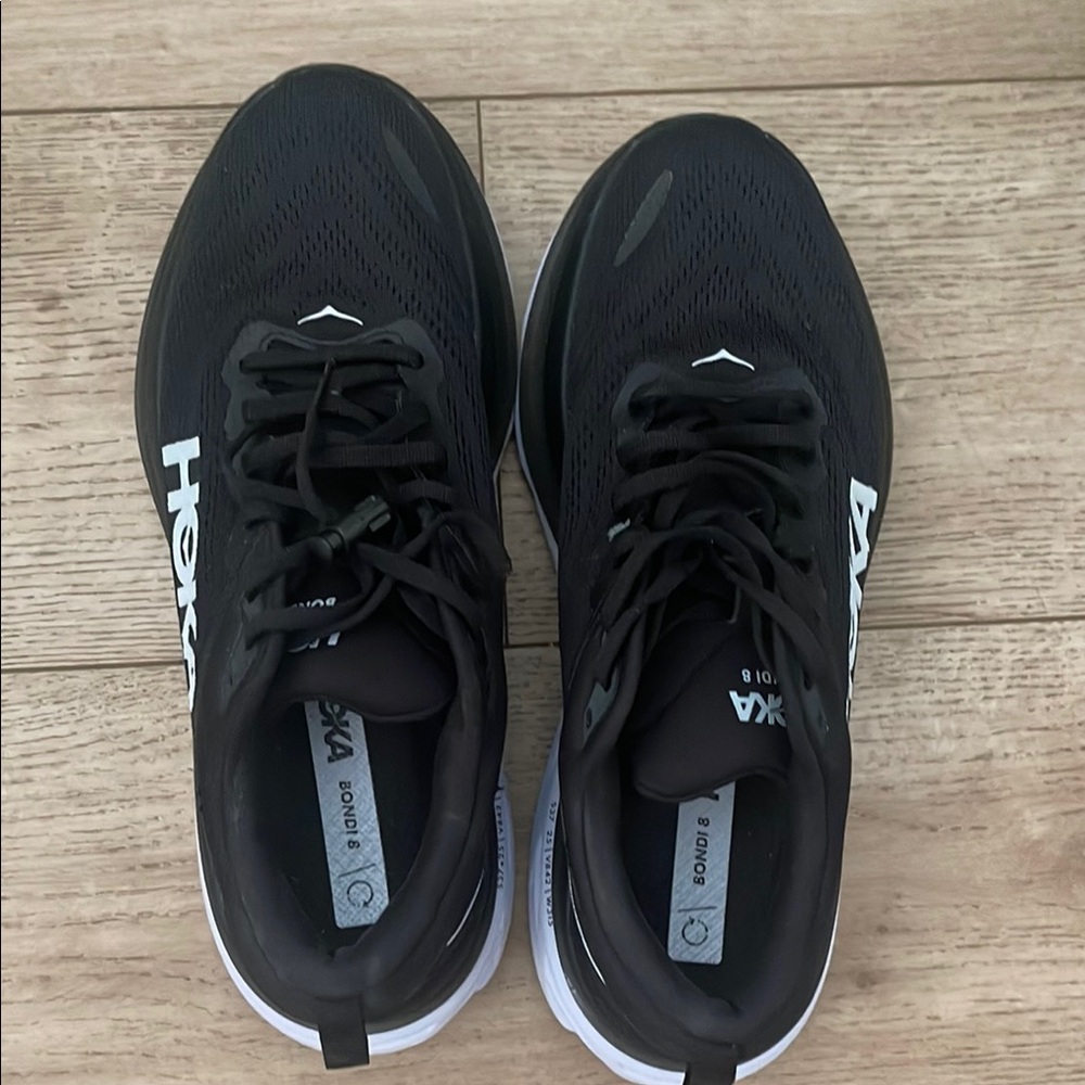Hoka Men's Athletic Shoes - Black and White